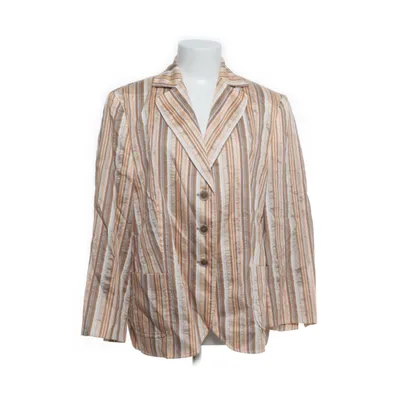 Blazer (Beige, Wit, Bruin) van Delmod Katoen, Polyester, Viscose
