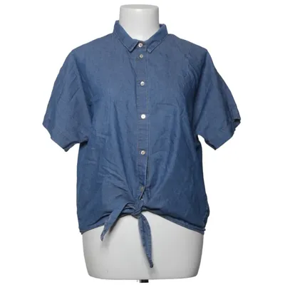 Chemise à manches courtes (Bleu) de Luxzuz Coton, Polyester