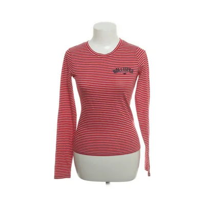 Langærmet t-shirt (Rød, Hvid) fra Hollister California Polyester