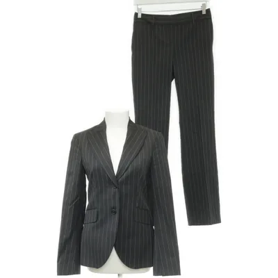 Costume (Noir, Blanc) de Massimo Dutti Laine, Viscose, Polyester