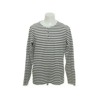 Henley shirt (Black, White) from Cottonfield Cotton