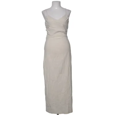 Robe (Beige) de Second Female Coton, Élasthane, Lin, Viscose