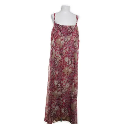 Robe longue (Rose, Multicolore) de Ann Harvey Fibre métallique, Polyester