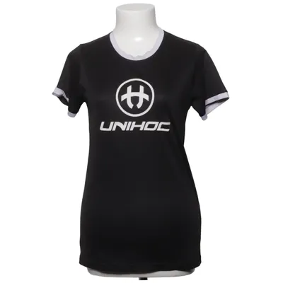 Træningstop (Sort, Hvid) fra Unihoc Polyester