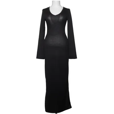 Robe longue (Noir) de Boohoo Élasthane, Polyester