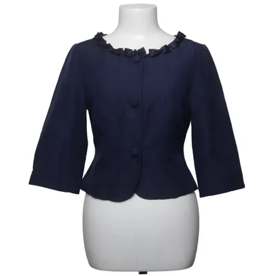 Blazer (Blå) fra L.K. Bennett Acetat, Bomuld, Silke