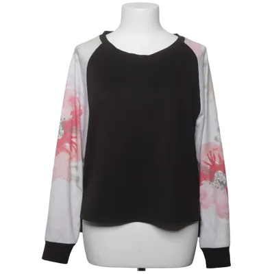 Sweatshirt (Sort, Flerfarvet) fra Chloe K Elastan, Polyester, Viscose