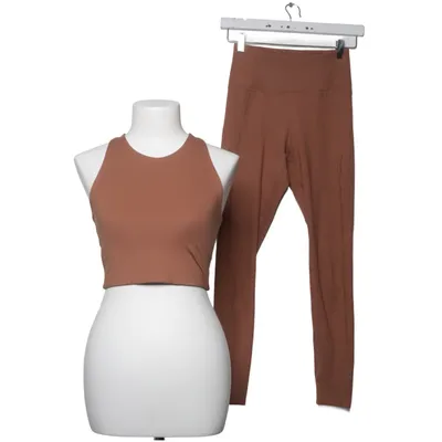 Træningssæt (Brun) fra Girlfriend Collective Elastan, Genanvendt polyester