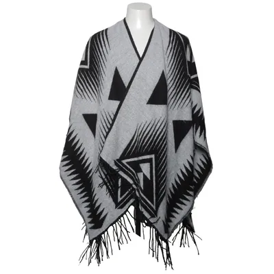 Poncho (Sort, Grå)