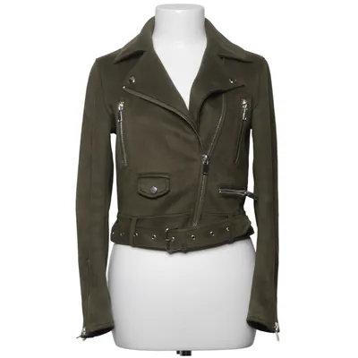 Veste de motard (Vert) de Zara Basic Élasthane, Polyester