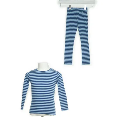 Pajamas (Blue) from Birkholm Cotton, Elastane