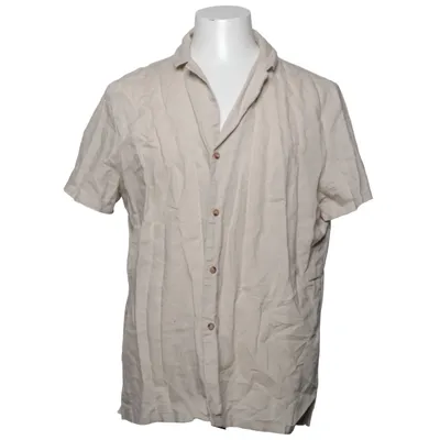 Chemise à manches courtes (Beige) de ASOS Design Coton, Lin