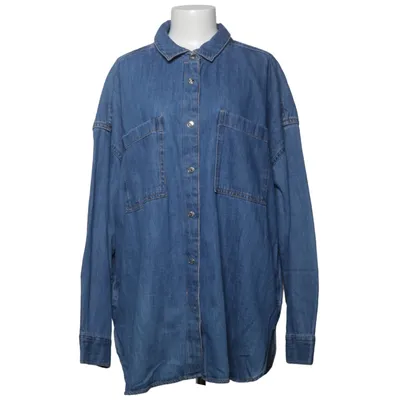 Denim blouse (Blauw) van Copenhagen Luxe Organisch katoen