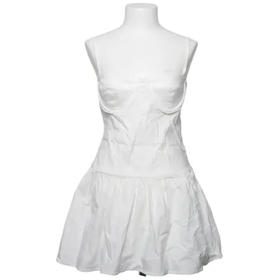 Dress (White) from Bershka Viscose