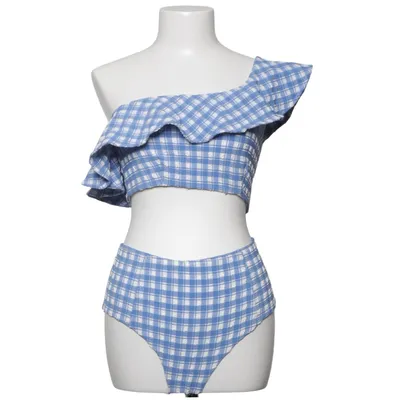 Bikini (Bleu, Blanc) de Ganni Swimwear