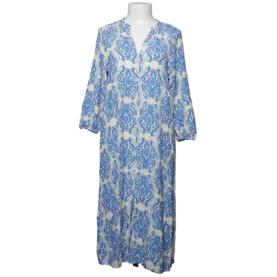 Maxi dress (Blue, White) from Zara