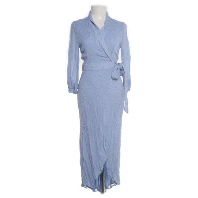Wrap dress (Blue, Multicolored) from Ganni Viscose