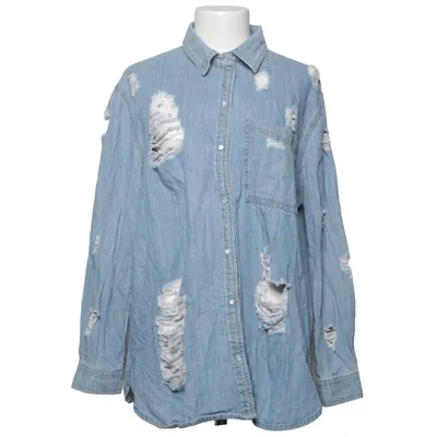 Denim shirt (Blue) from Boohoo Blue Cotton, Polyester