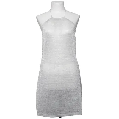 Beach dress (Silver) from NA-KD Metallic fiber, Polyester