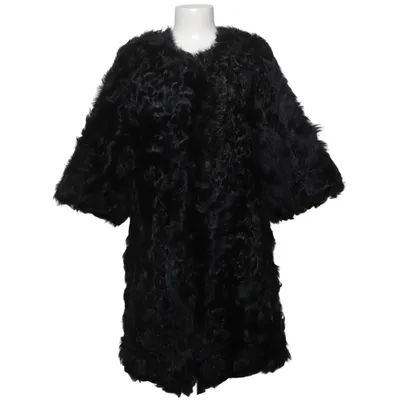 Fur coat (Black) from Kopenhagen by Andersen Fur, Polyester