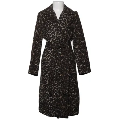 Frakke (Sort, Flerfarvet) fra H&M Modern Classic Uld, Polyester, Viscose