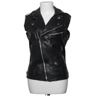 Biker gilet (Zwart) van VSKA Katoen, Polyester