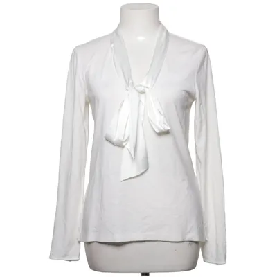 Pussy bow blouse (White) from Hansen & Jacob Cotton, Tencel