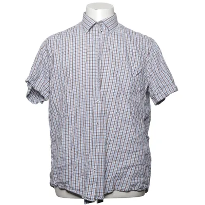 Short sleeve shirt (Blue, Brown, White) from Ernst Alexis Cotton
