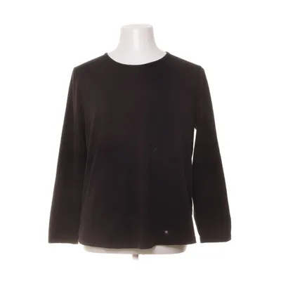 Lange mouwen shirt (Zwart) van Long Island Katoen, Elastaan