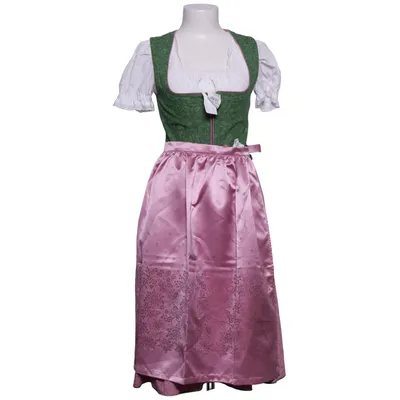 Dirndl (Groen, Roze, Wit) van Moser Polyester, Zijde