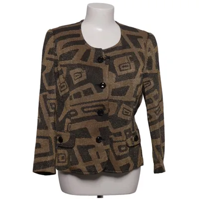 Blazer (Brun, Sort) fra Liola Angora, Bomuld, Metallfiber, Polyester, Uld
