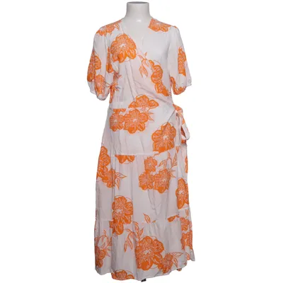 Slå-om-kjole (Hvid, Orange) fra Looks by Wolfgang Joop Lyocell, Viscose
