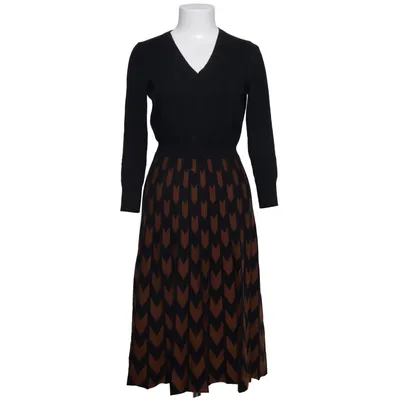 Klänning (Svart, Brun) från Boss Bomull, Elastan, Polyamid, Ull