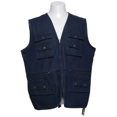 Spijker gilet (Blauw) van Sport Katoen, Polyester