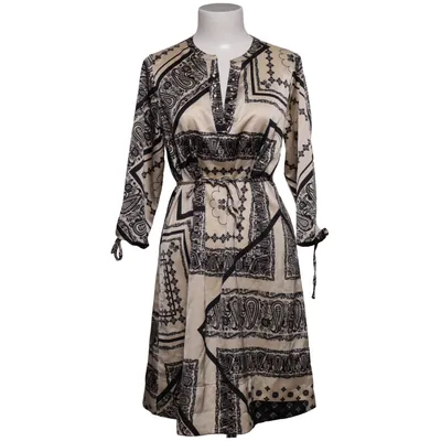 Klänning (Beige, Svart, Flerfärgad) från Isay Polyester