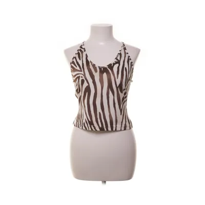 Crop top (White, Multicolored) from Claudia Schiffer Elastane, Polyester