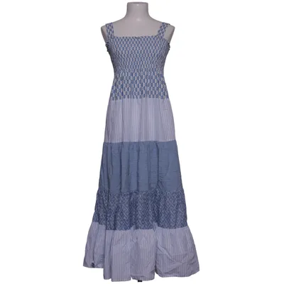 Maxi dress (Blue, White, Multicolored) from Sandro Cotton, Linen, Polyamide, Polyester, Silk, Viscose