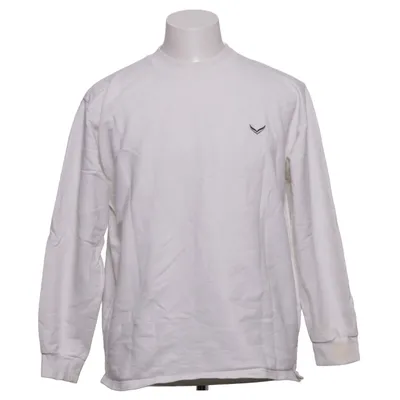 Lange mouwen shirt (Wit) van Trigema Katoen, Viscose