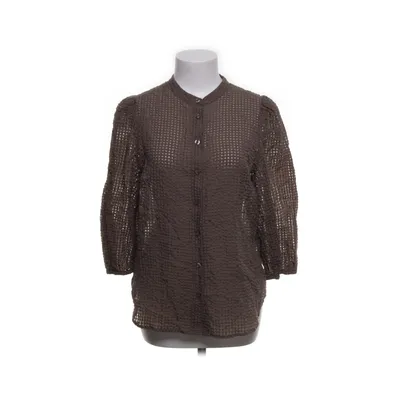 Blus (Brun) från Second Female Bomull, Polyamid