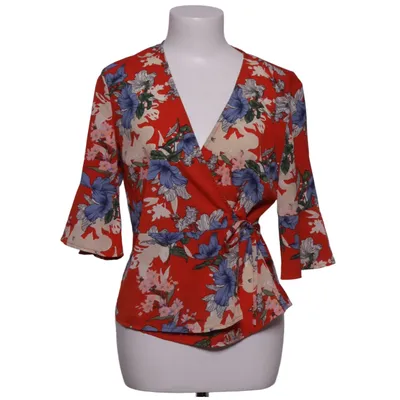 Slå-om bluse (Rød, Flerfarvet) fra Kelyna Polyester