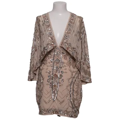 Robe de cocktail (Beige, Argent) de ASOS Polyester