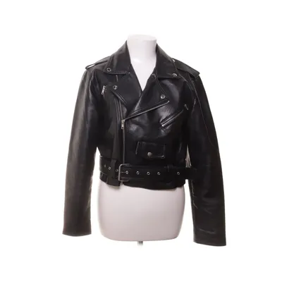 Bikerjacka (Svart) från Bik Bok Bomull, Polyester, Polyuretan