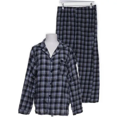 Pyjamas (Blå, Svart, Vit) från Topeco Bomull