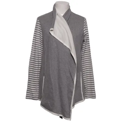 Cardigan (Gray, White) from Sani Blu Cotton, Polyamide