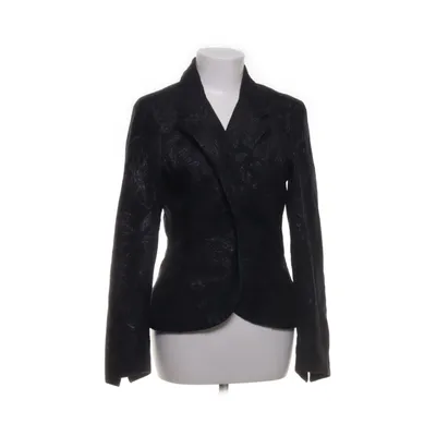 Blazer (Black) from Un Deux Trois Acetate, Cotton, Polyester, Silk