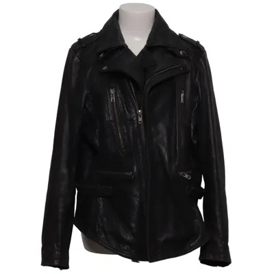 Veste de motard (Noir) de Rick Cardona Cuir