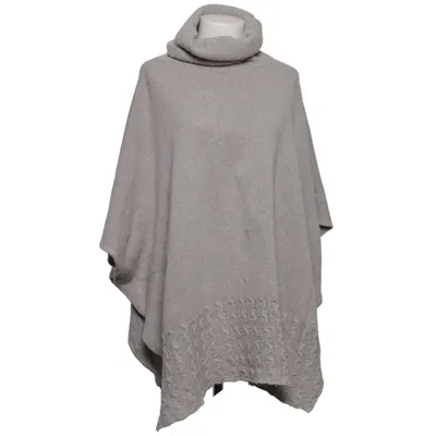 Poncho (Gray) from Unmade Copenhagen Cashmere, Polyamide, Viscose, Wool