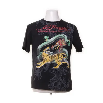 T-shirt (Black, Multicolored) from EdHardy Cotton