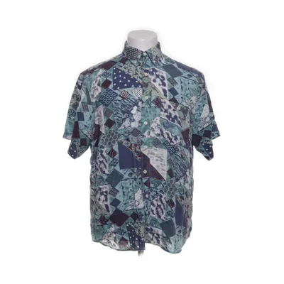 Kortärmad skjorta (Blå, Flerfärgad) från Private Image KappAhl Viskos