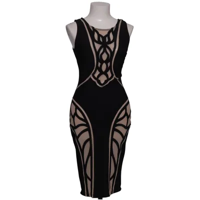 Jurk (Zwart, Beige) van Lipsy London Elastaan, Polyester